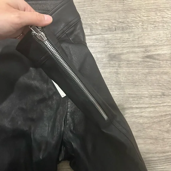 Helmut Lang Black Leather Pant